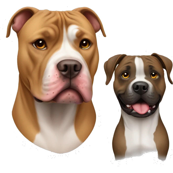 pitbull and mastiff american pit emoji