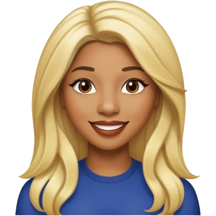 Victoria Monét, R&B Singer with long blonde hair emoji