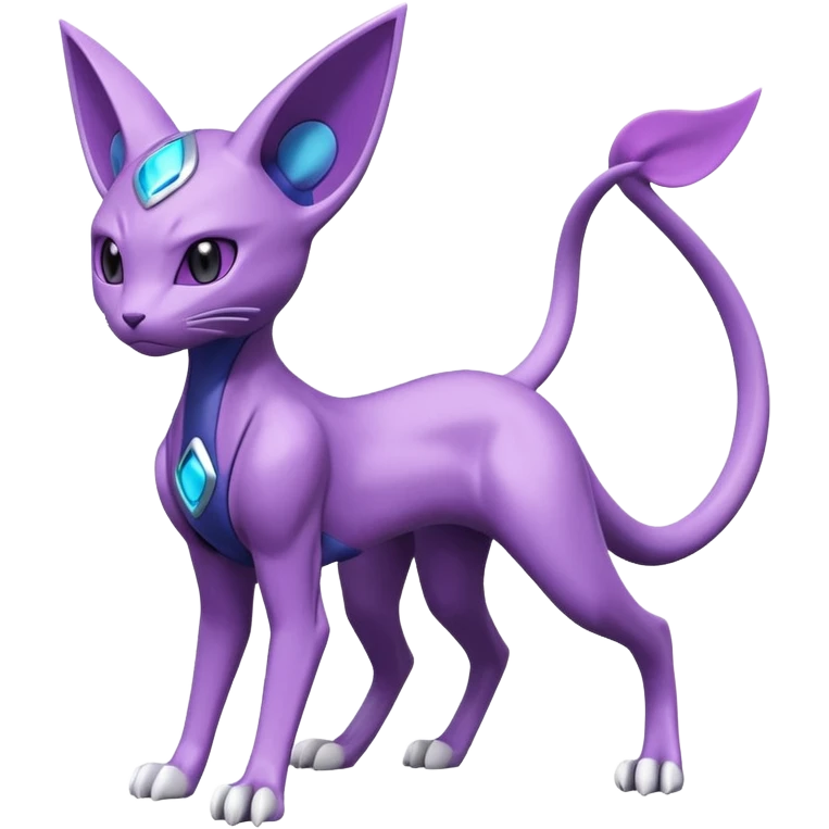 Miraidon-Genesect-Espeon-Mewtwo-Fakémon-hybrid-creature (full body)  emoji