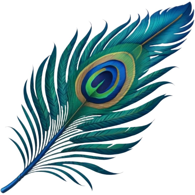 Only one Peacock feather emoji