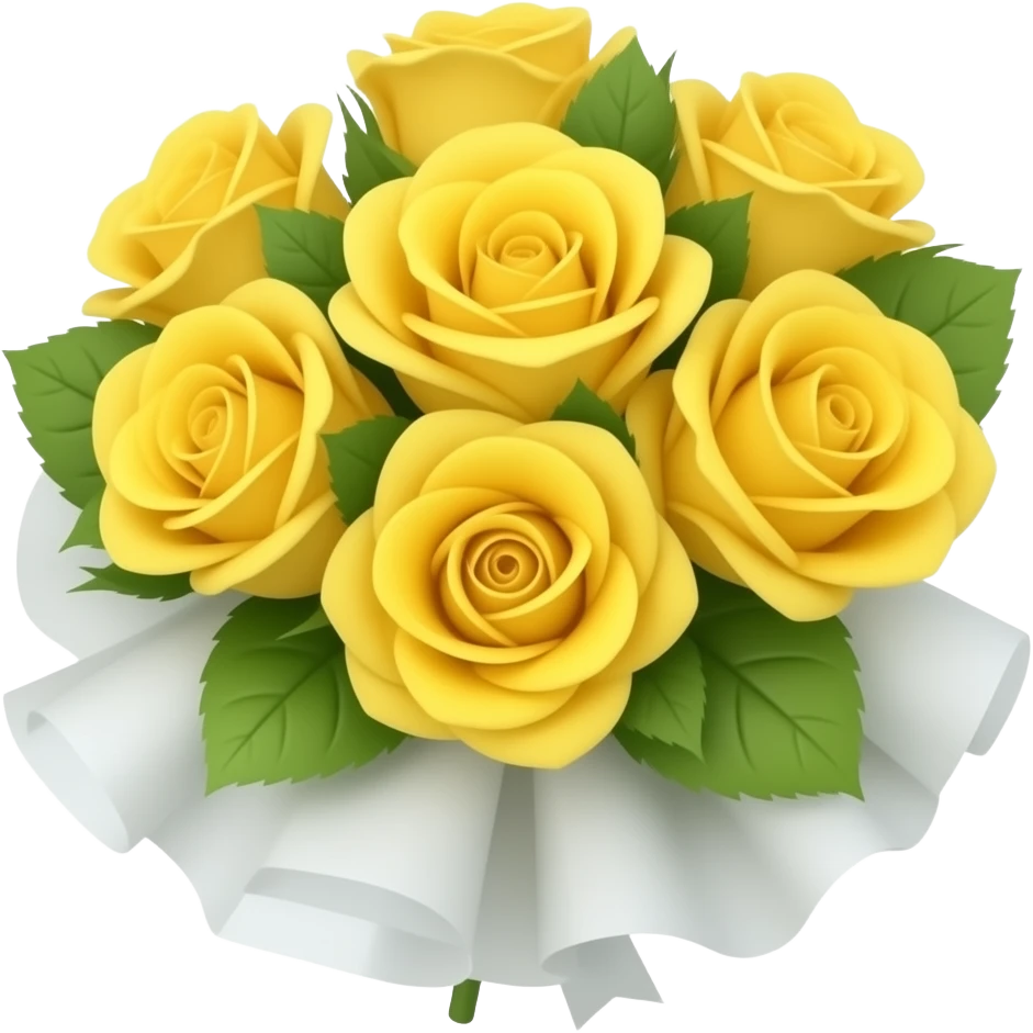 yellow rose or yellow rose bouqet emoji