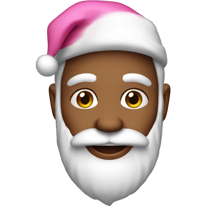 Pink santa emoji