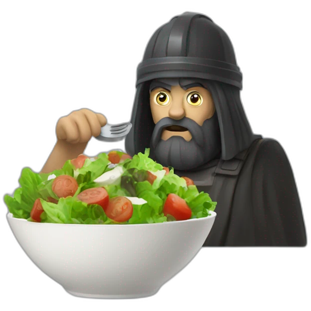 hammurabi eating a salad emoji