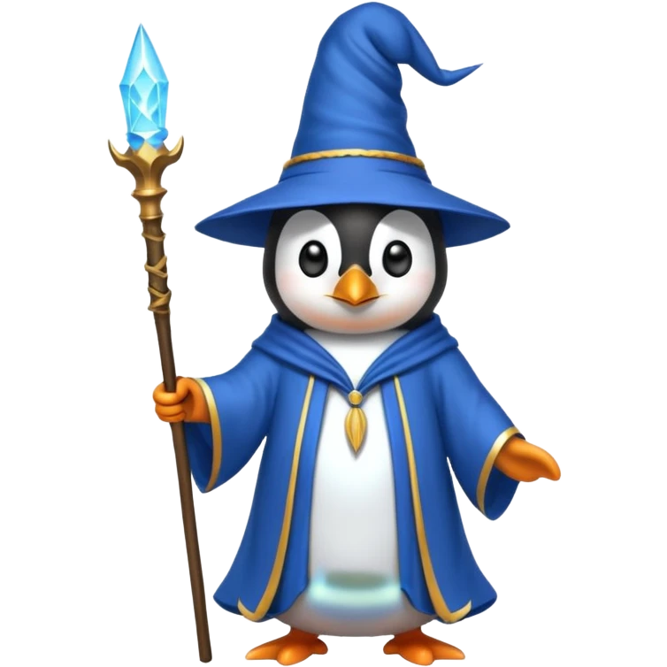 Penguin Wizard emoji