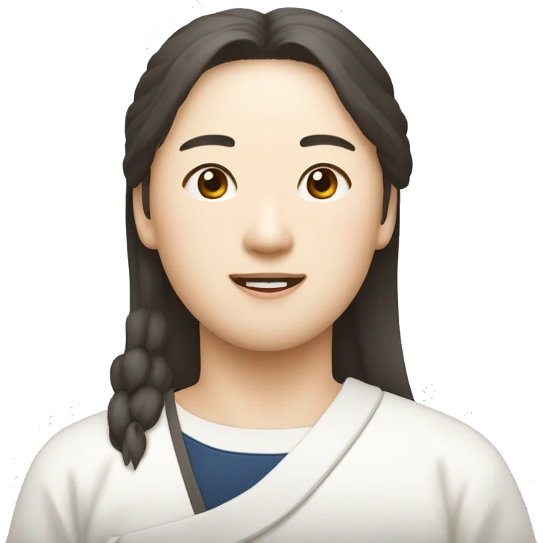 한국인이 한국 국기를 들고있다. emoji