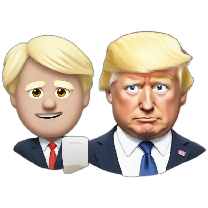 donald trump and boris johnson emoji