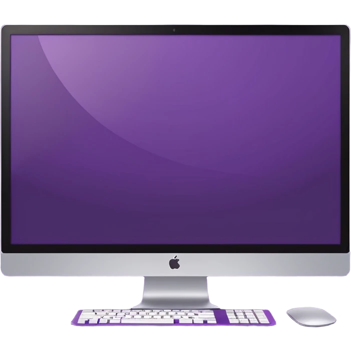 2 dark purple wide screen monitors emoji