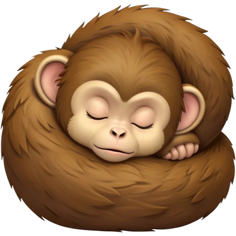 Monkey sleeping emoji