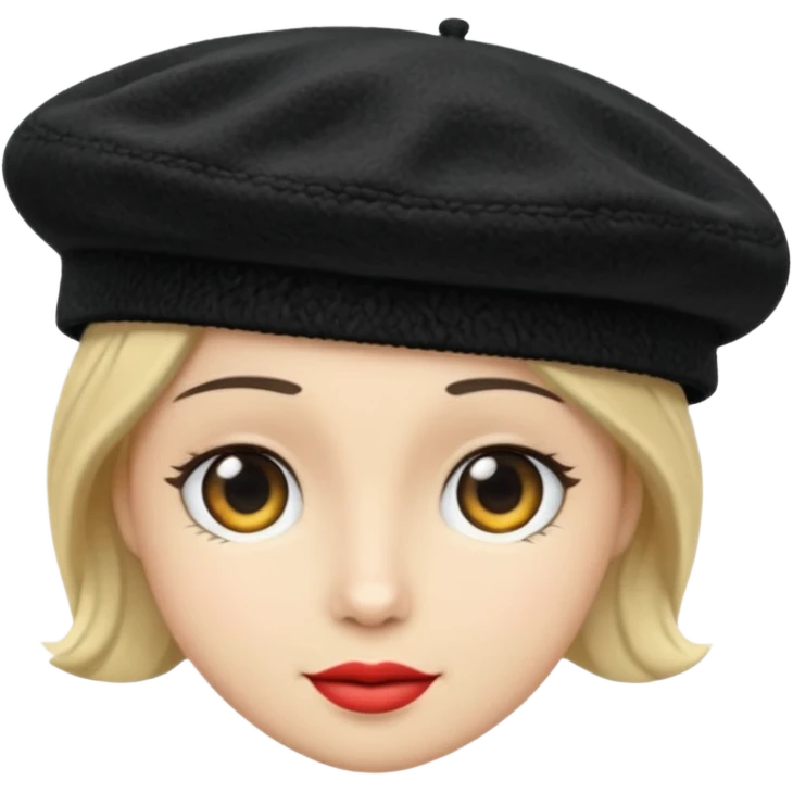 male beret hat no human emoji