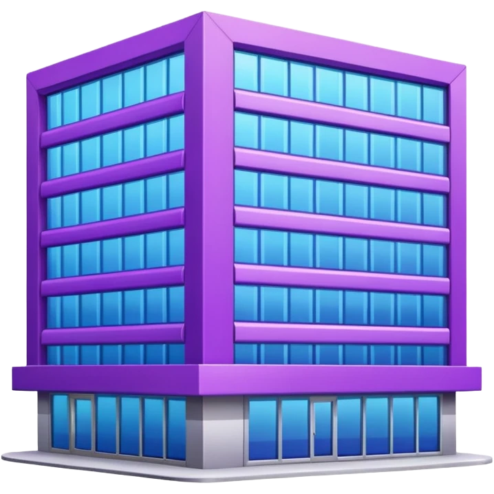 purple pickup point building emoji