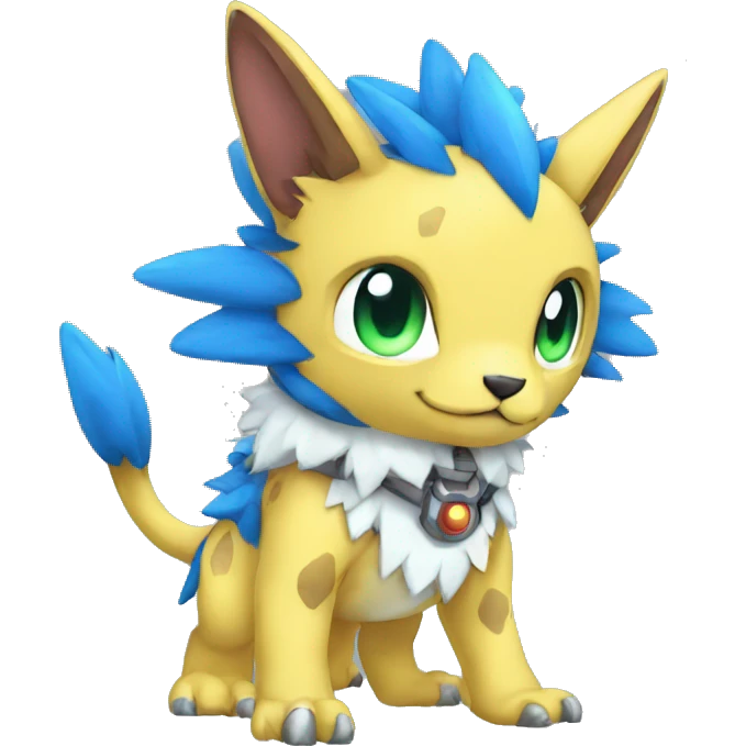 cute cool Digimon-Fakemon-animal full body emoji