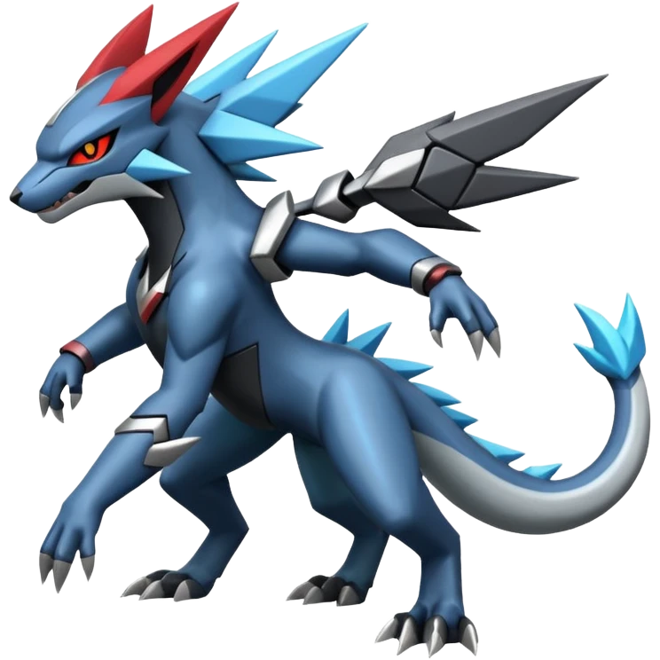 Futuristic Modern Zeraora-Dialga-Zoroark-fusion emoji