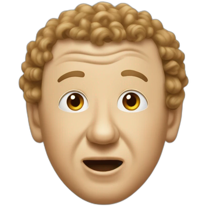 Curly Howard of the three stooges emoji