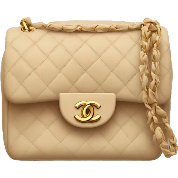 Beige chanel bag emoji