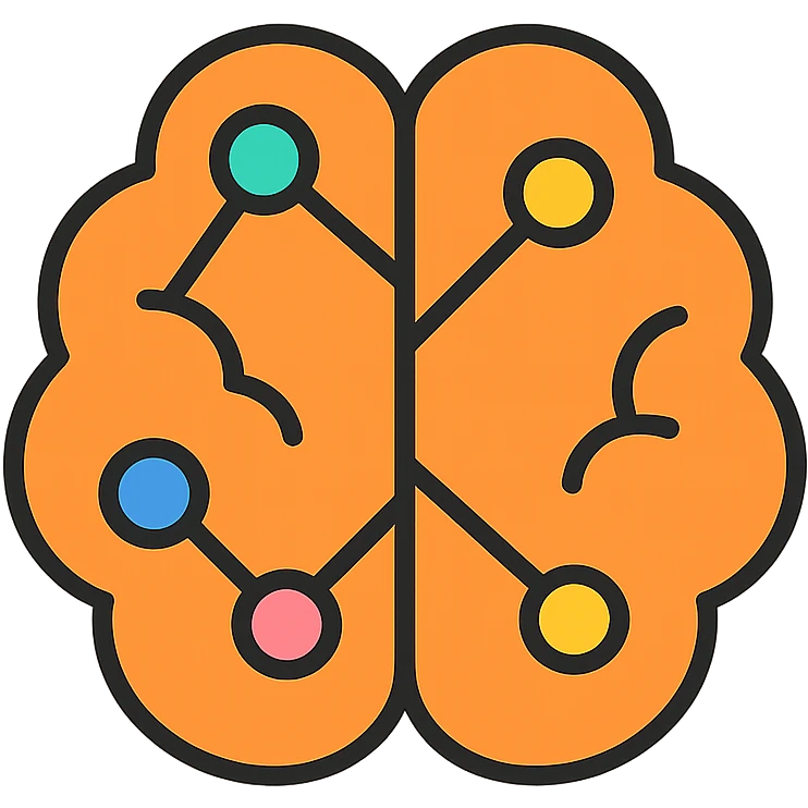 logo representing cognitive competence, abstract brain, neural connections, modern, clean, professional emoji