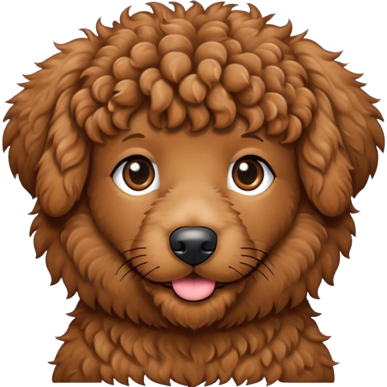 Curly labordoodle  emoji