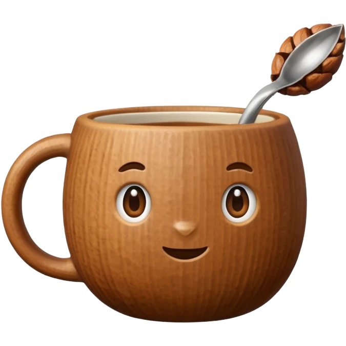 cup in a shape uf nut emoji