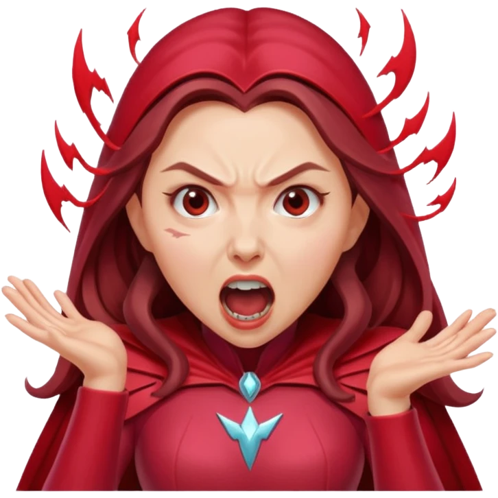 Scarlet Witch screaming emoji