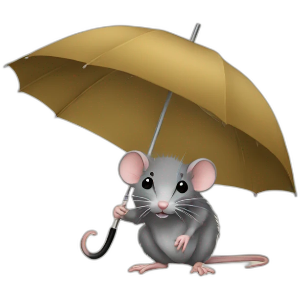 rat-umbrella emoji