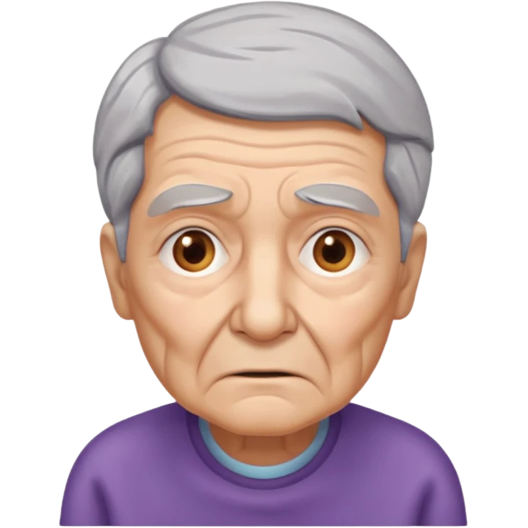 idoso confuso alzheimer emoji
