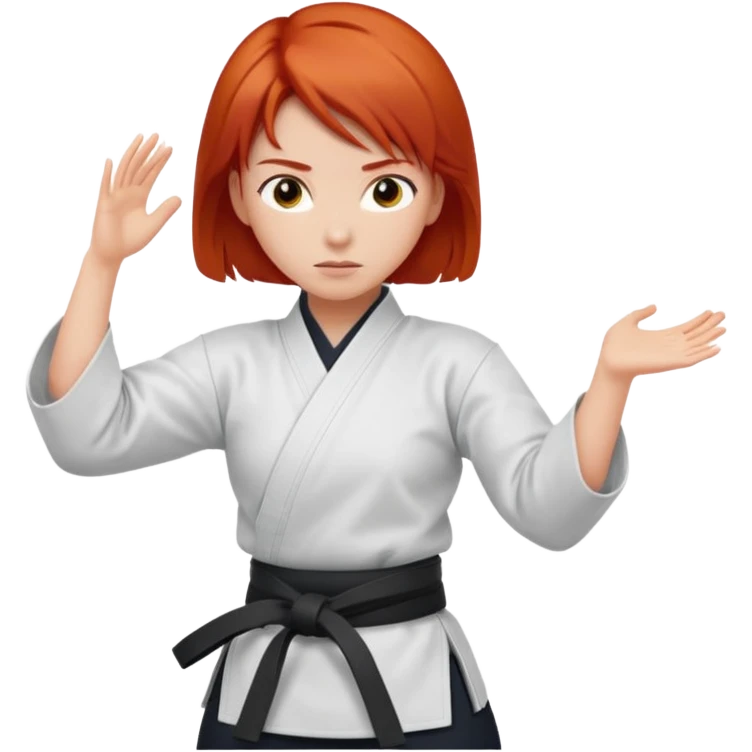 Redhaired Aikido girl emoji