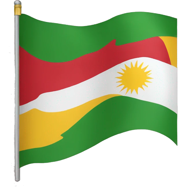 flag of kurdistan emoji