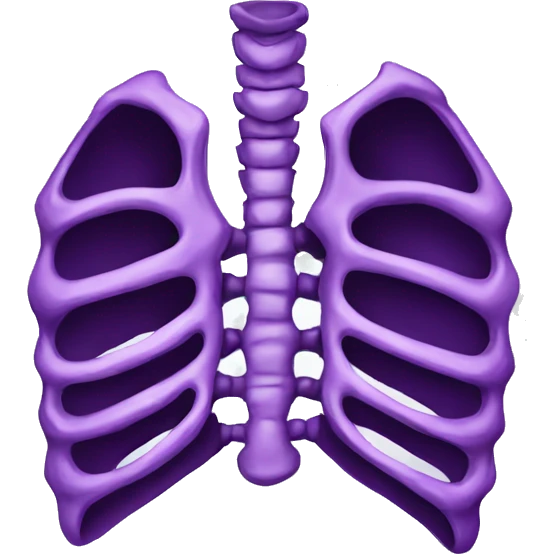PURPLE CHEST BONES emoji