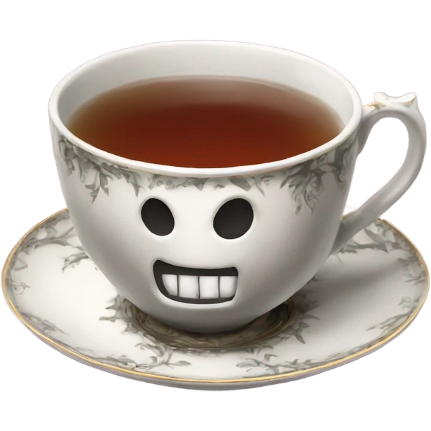 Tea in gothic tea cup emoji