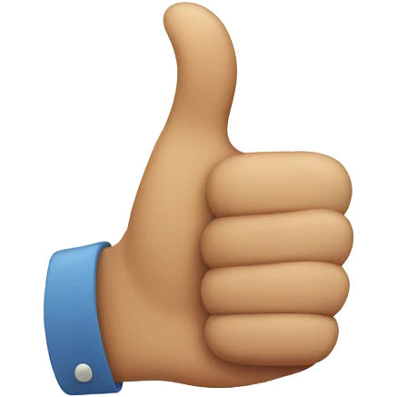 Thumbs up emoji