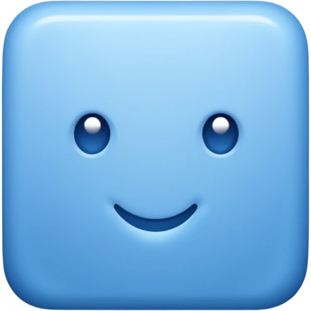 A square blue check emoji