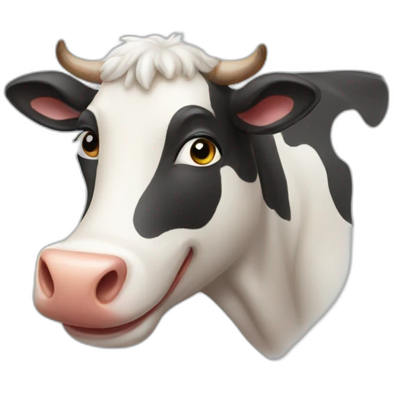Happy cow emoji