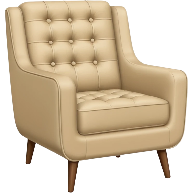 an armchair, mid century modern style emoji