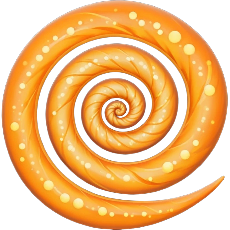 A spiral galaxy that is orange in color emoji