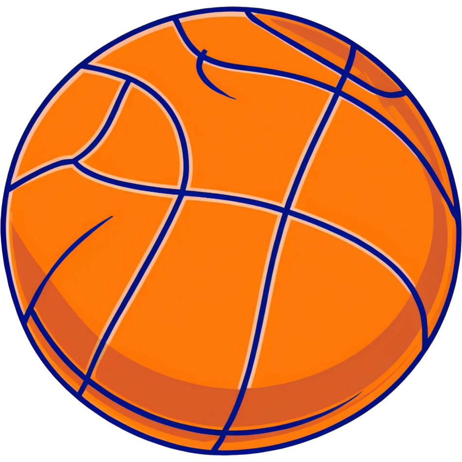 luxurious bronze basketball, warm metallic bronze surface with orange seams emoji
