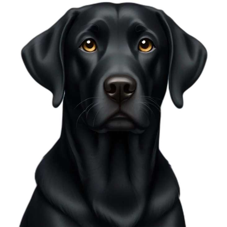 Black lab emoji