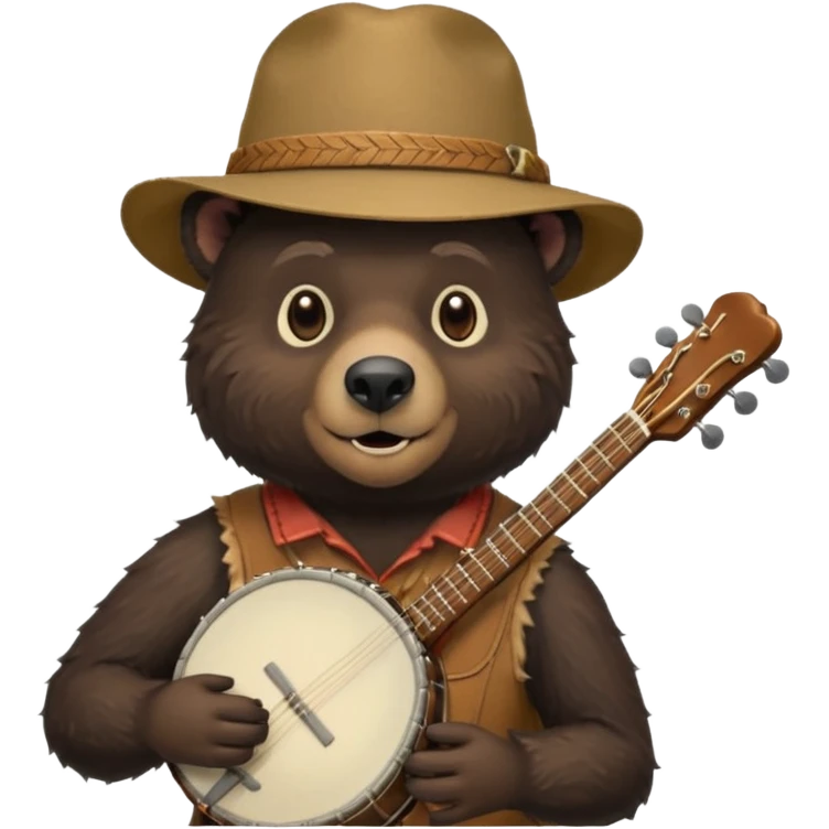 black bear musician emoji