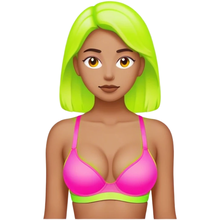 neon bra emoji
