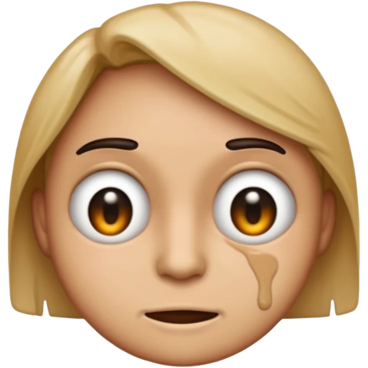 Emoji looking sideways giving dirty looks emoji