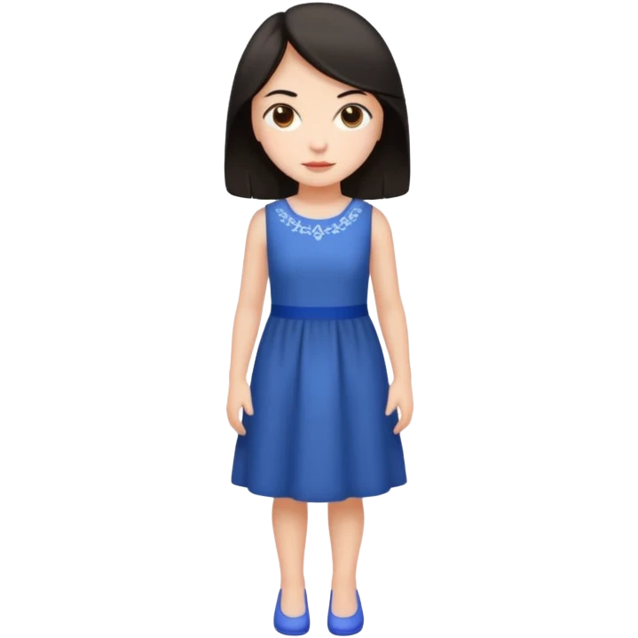 a standing dark haired girl emoji