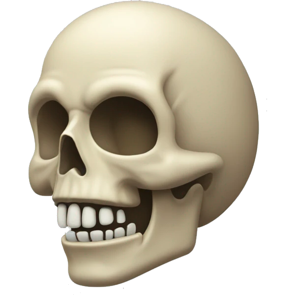 Tête de mort qui pleure  emoji