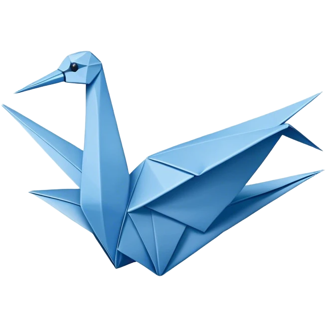 Fold Origami-Inspired:
A symbol of 'the fold', a simple origami bird or shape (like a crane) using just 2-3 colors maximum.  emoji