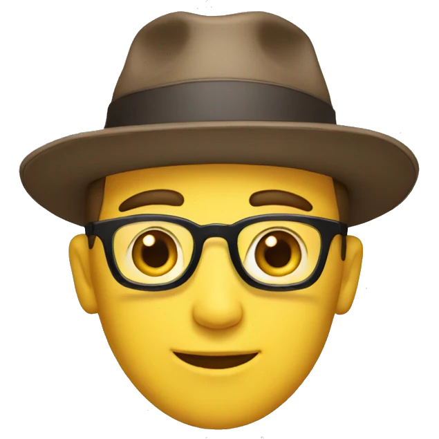 guy with a hat emoji