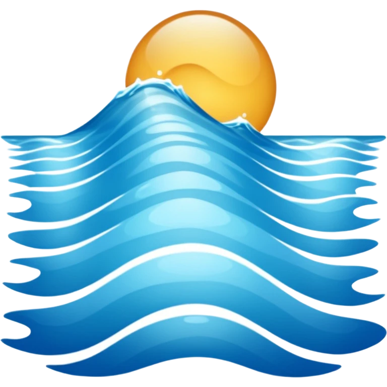 The light blue sea emoji