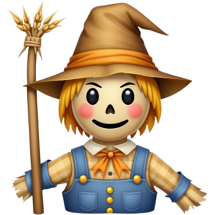 Scarecrow no brain emoji