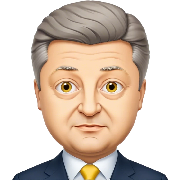 Photorealistic ex President of Ukraine Petro Poroshenko emoji