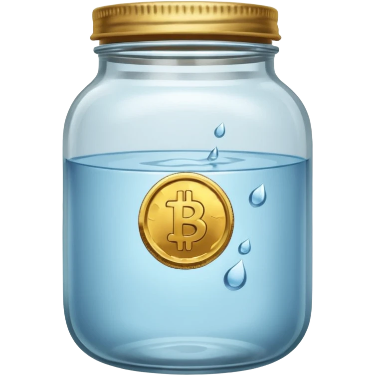 jar with a one coins emoji