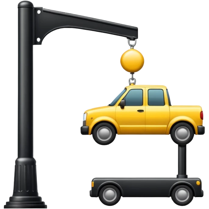 towing street icon, street pole emoji