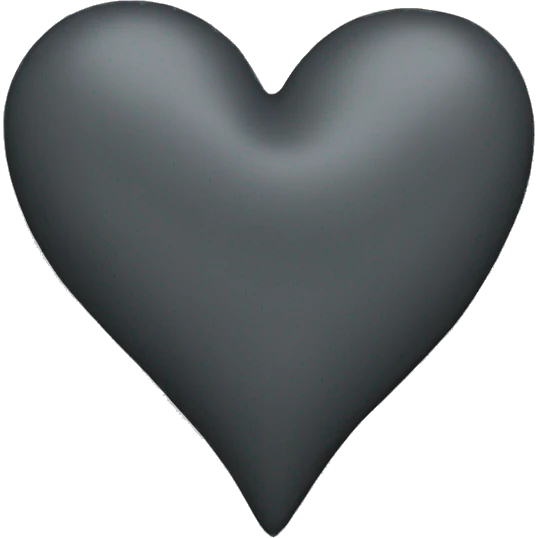 charcoal grey heart emoji