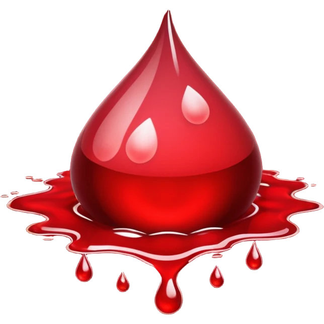 alot of blood drop emoji