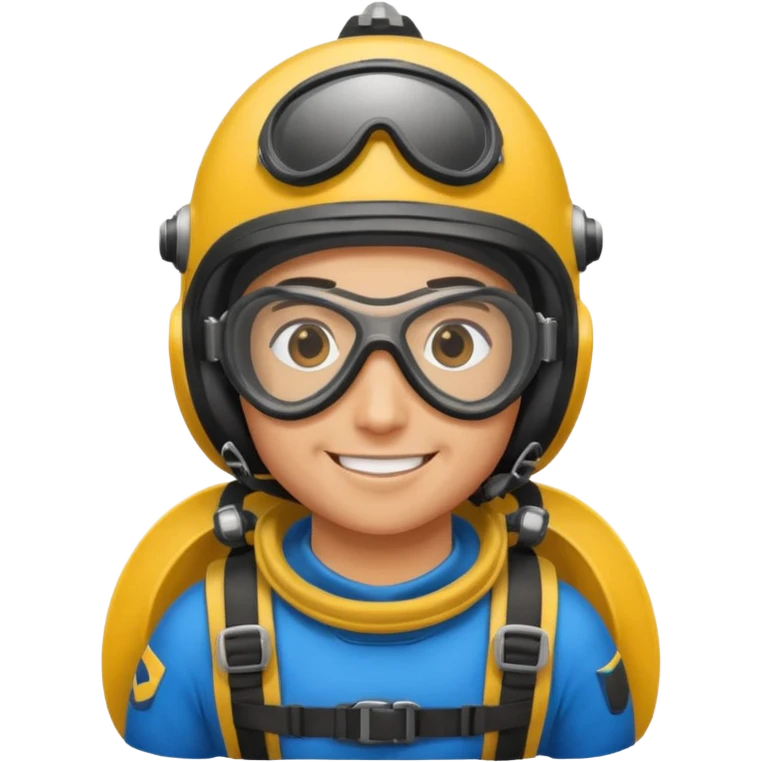 parachute diver emoji